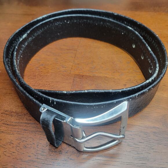 VTG Jacob Genuine Elephant Leather Belt w/ Buckle Made in Thailand Exotic✨️44/46 - Picture 6 of 12
